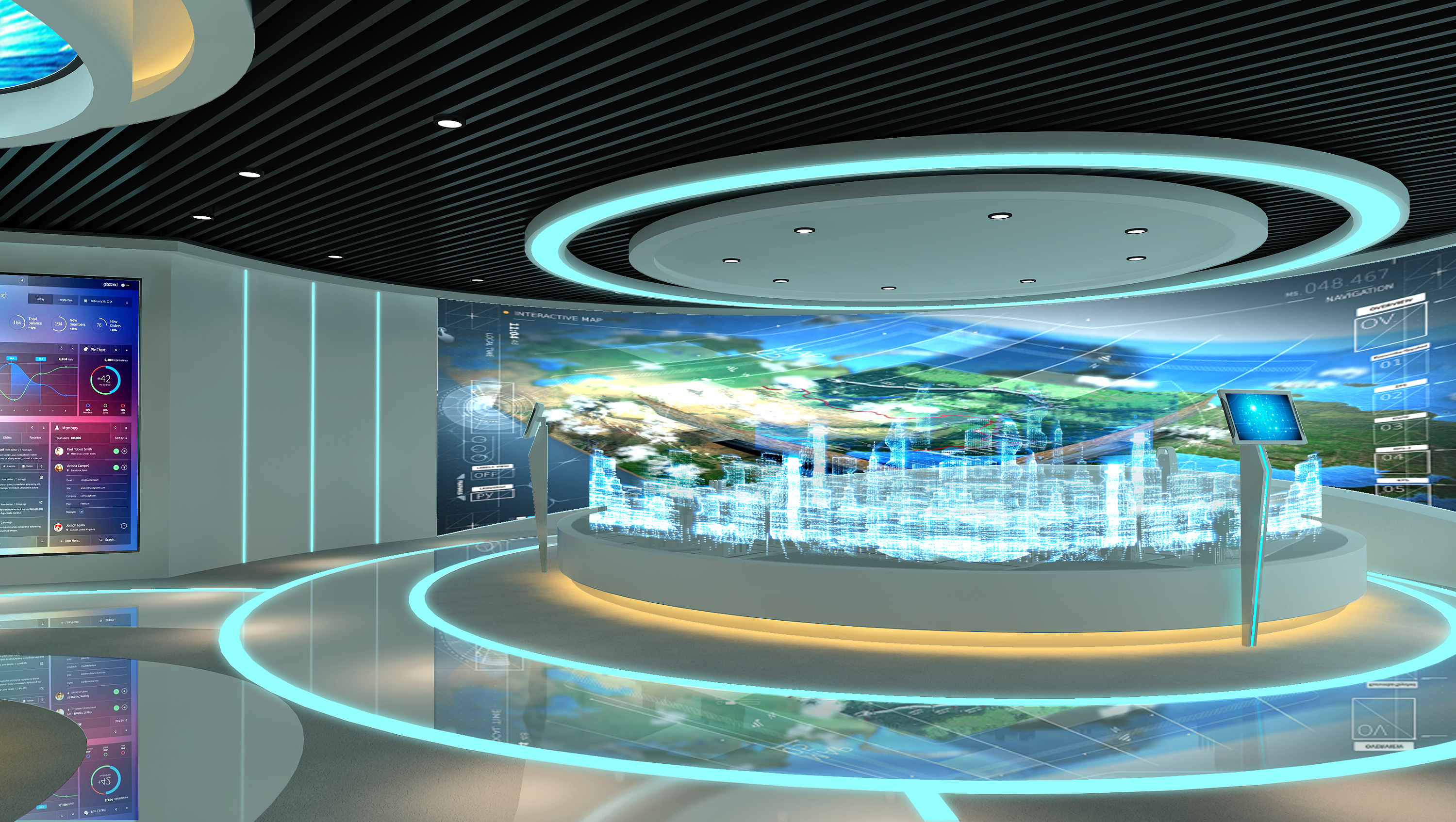 產業(yè)園孵化器數字展廳